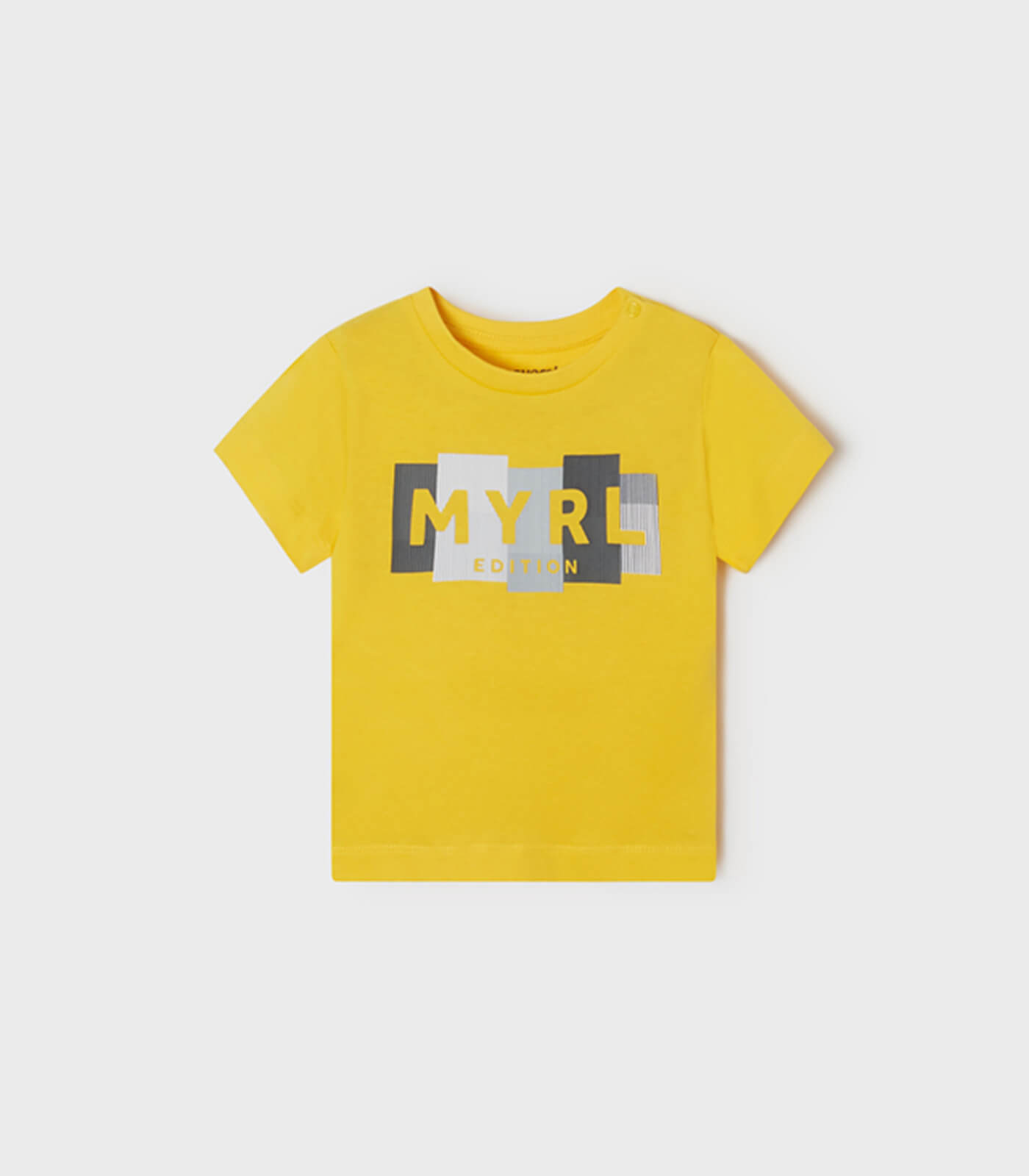 Camiseta manga corta básica ECOFRIENDS bebé niño 106 Amarillo