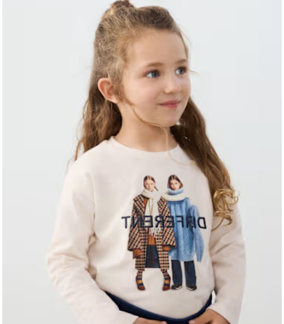 Camiseta manga larga niña 4003 Soja