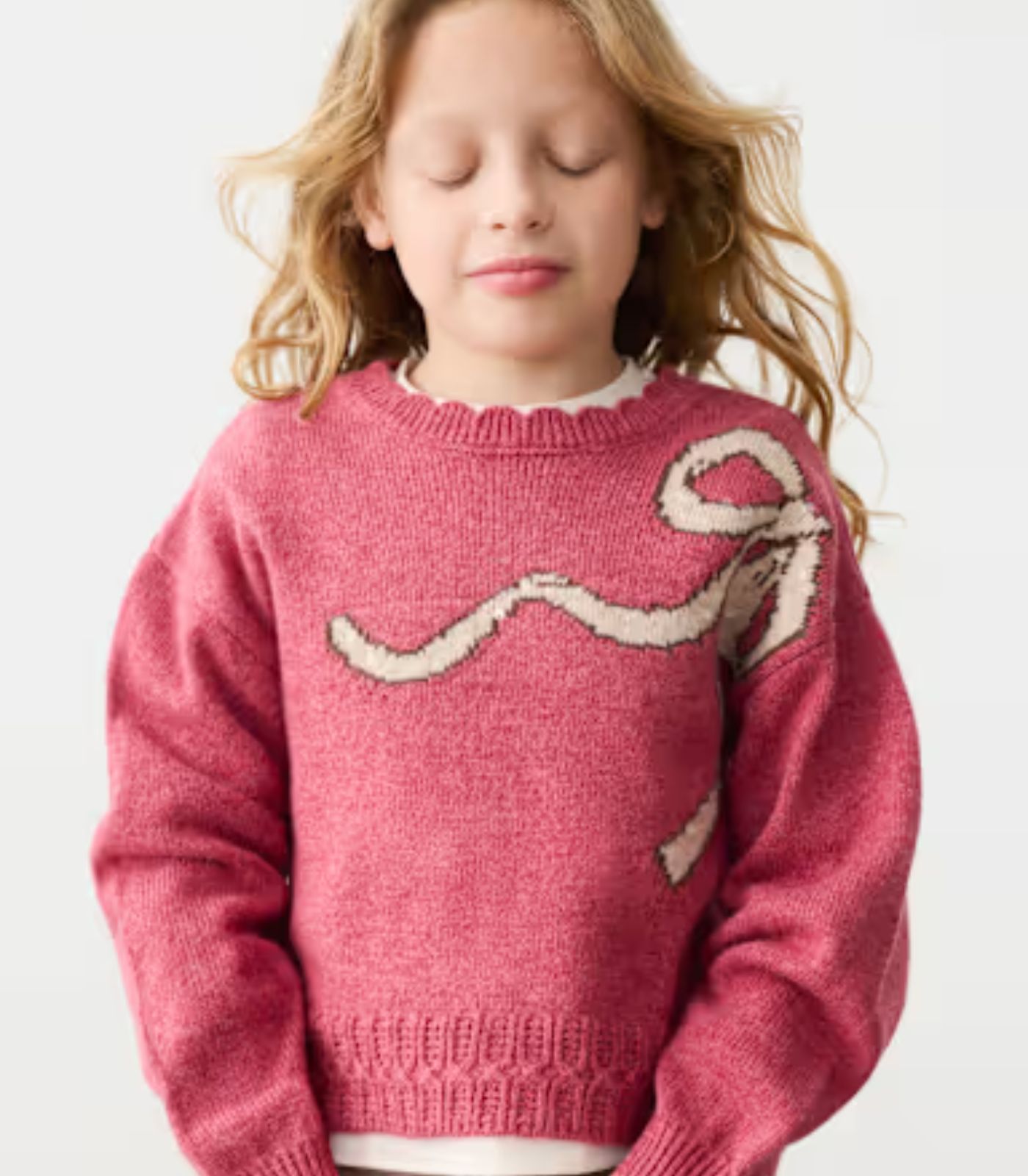 Jersey Intarsia Niña 4315 Petalo Mezcla