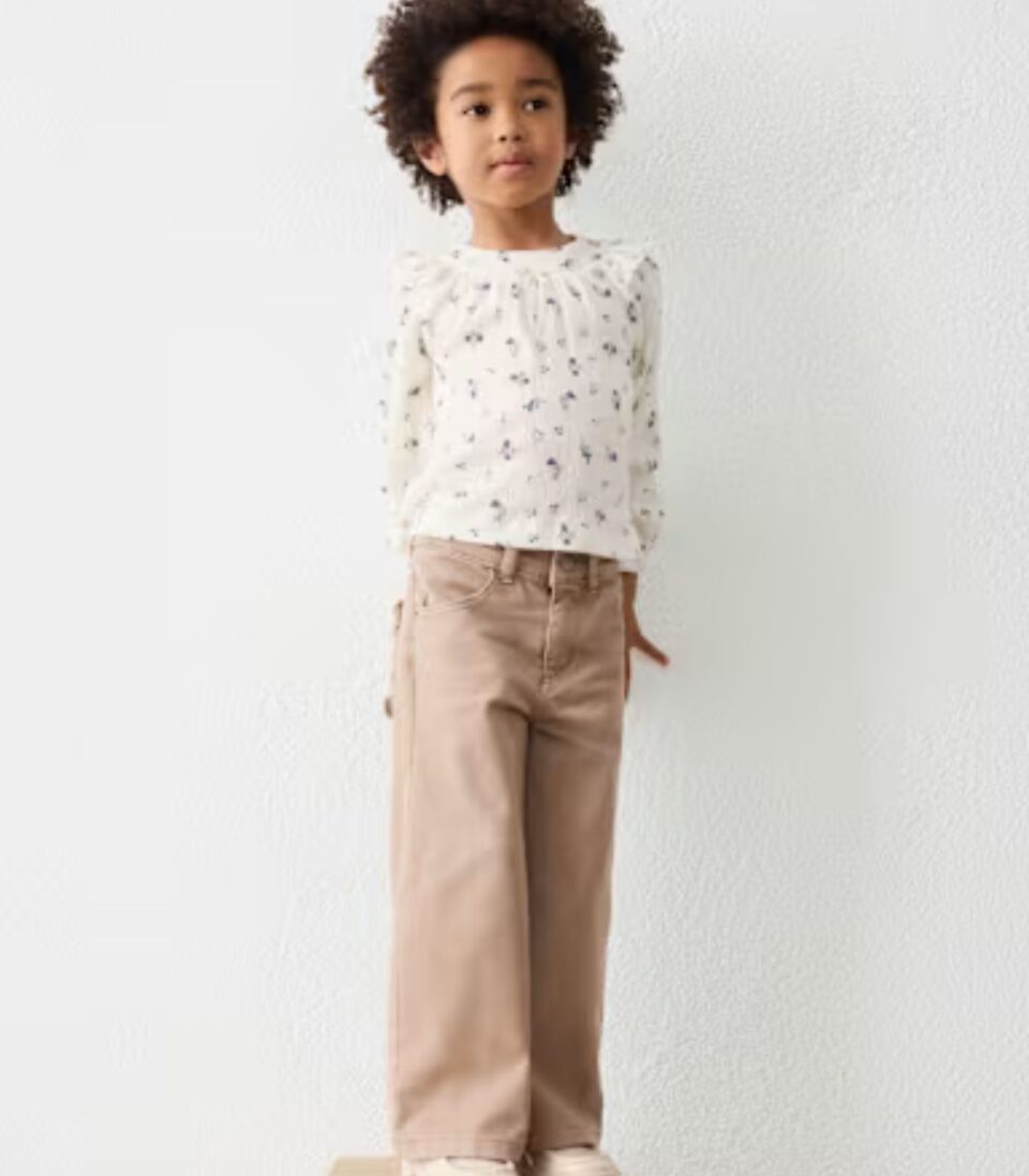Pantalon Sarga Niña 4521 Gofre