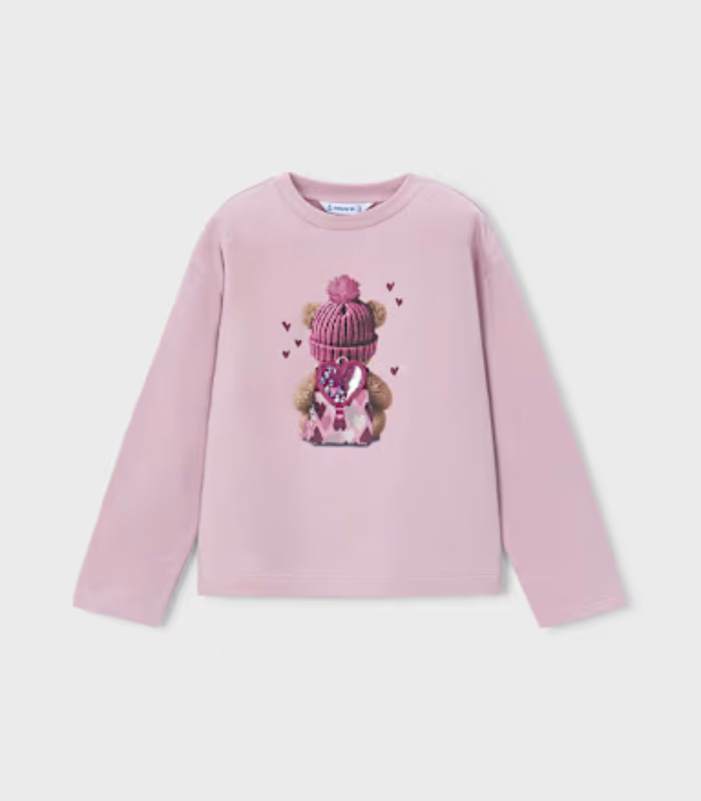Camiseta Oso Niña 4027 Malva - Imagen 2