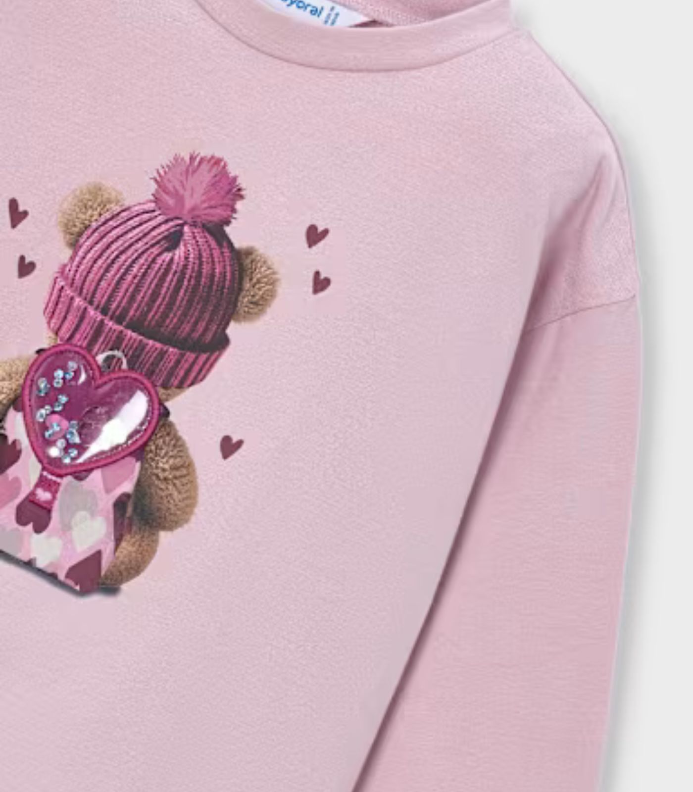 Camiseta Oso Niña 4027 Malva - Imagen 4