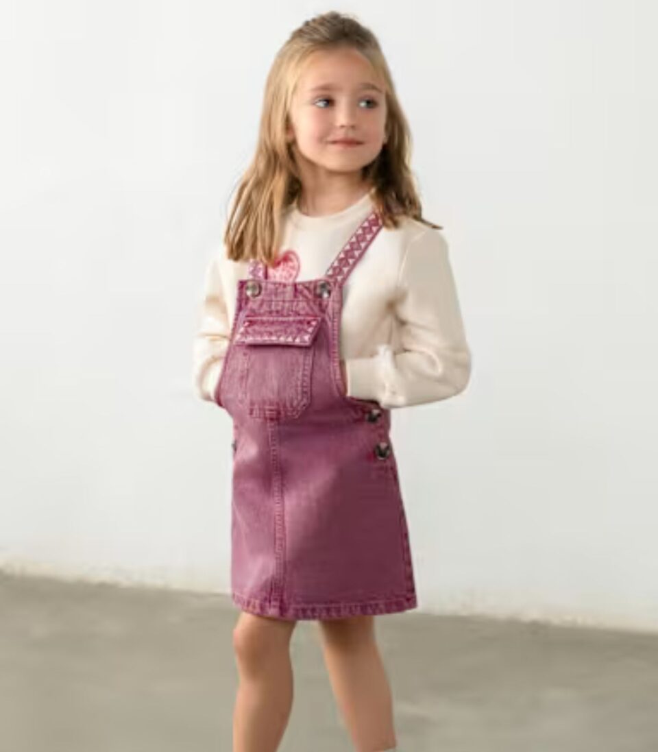 Peto Bordado Niña 4910 Uva