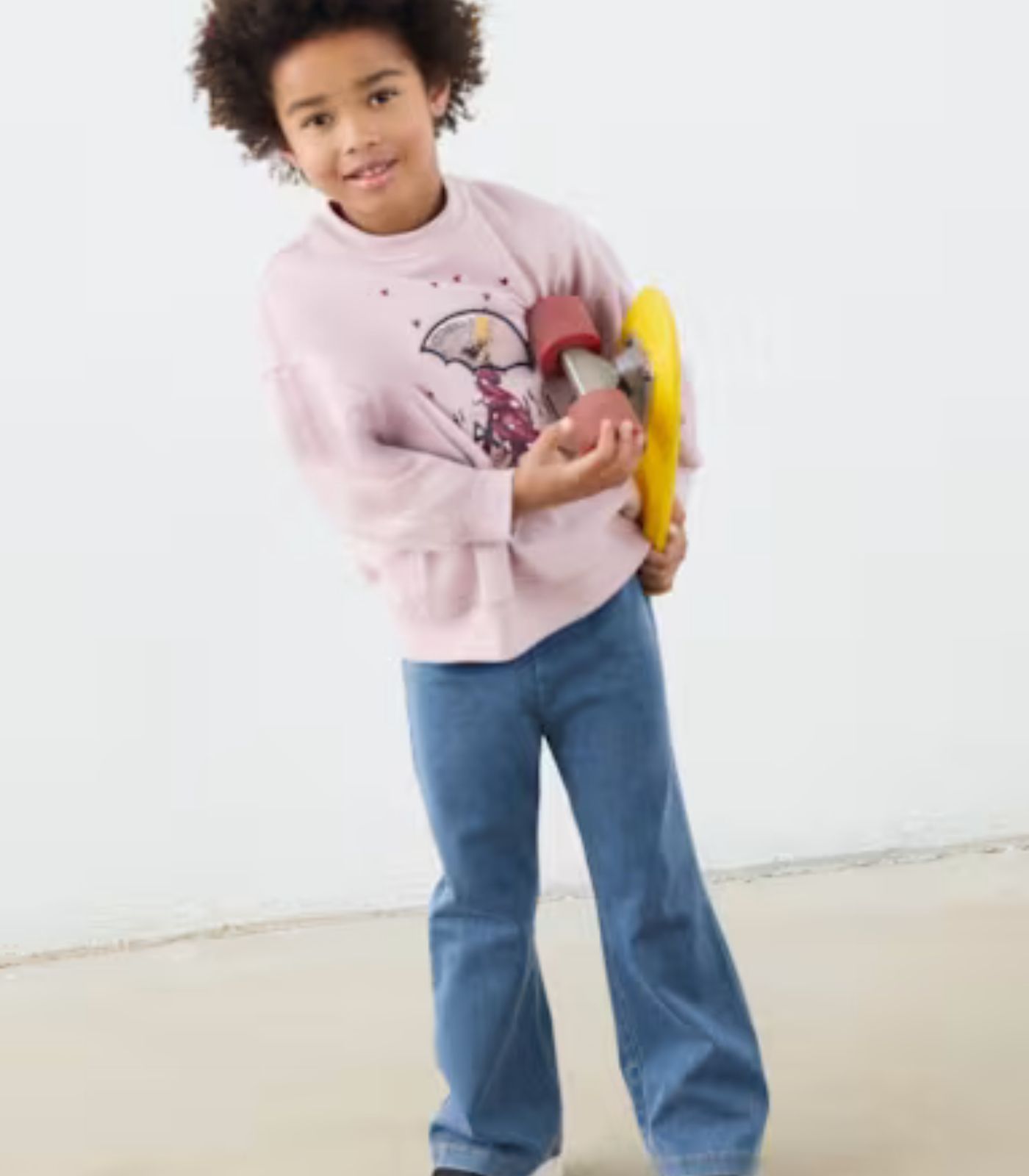 Conjunto Legging Flare y Sudadera Niña 4732 Malva