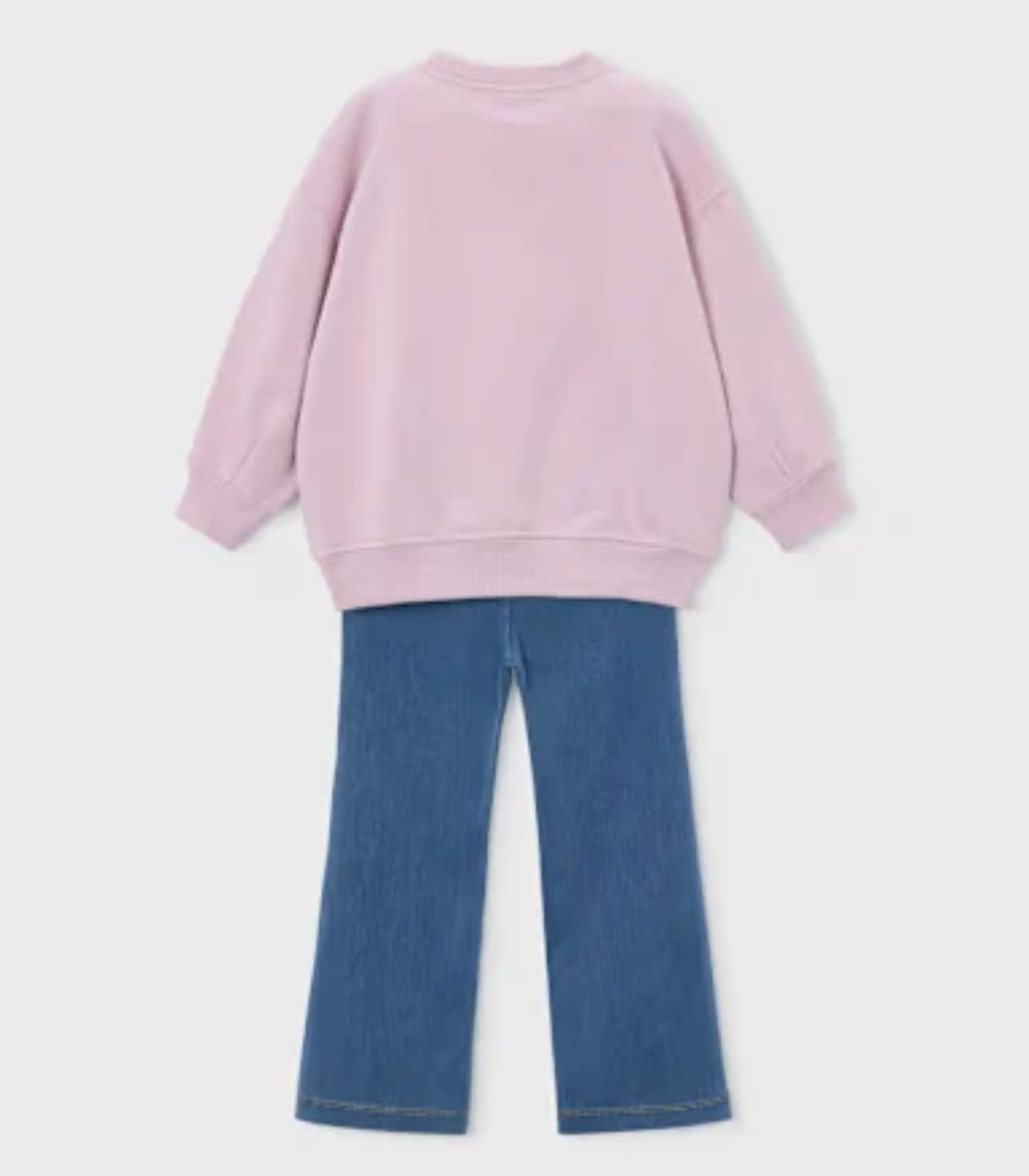 Conjunto Legging Flare y Sudadera Niña 4732 Malva - Imagen 4