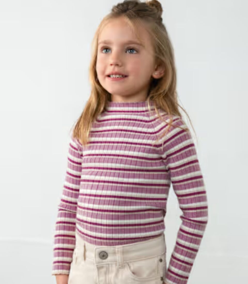 Jersey Tricot Niña 4026 Violeta Mezcla