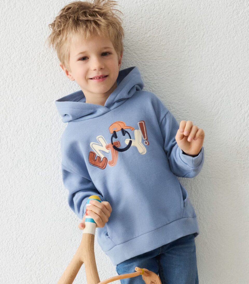 Sudadera bordados niño 4456 Lluvia