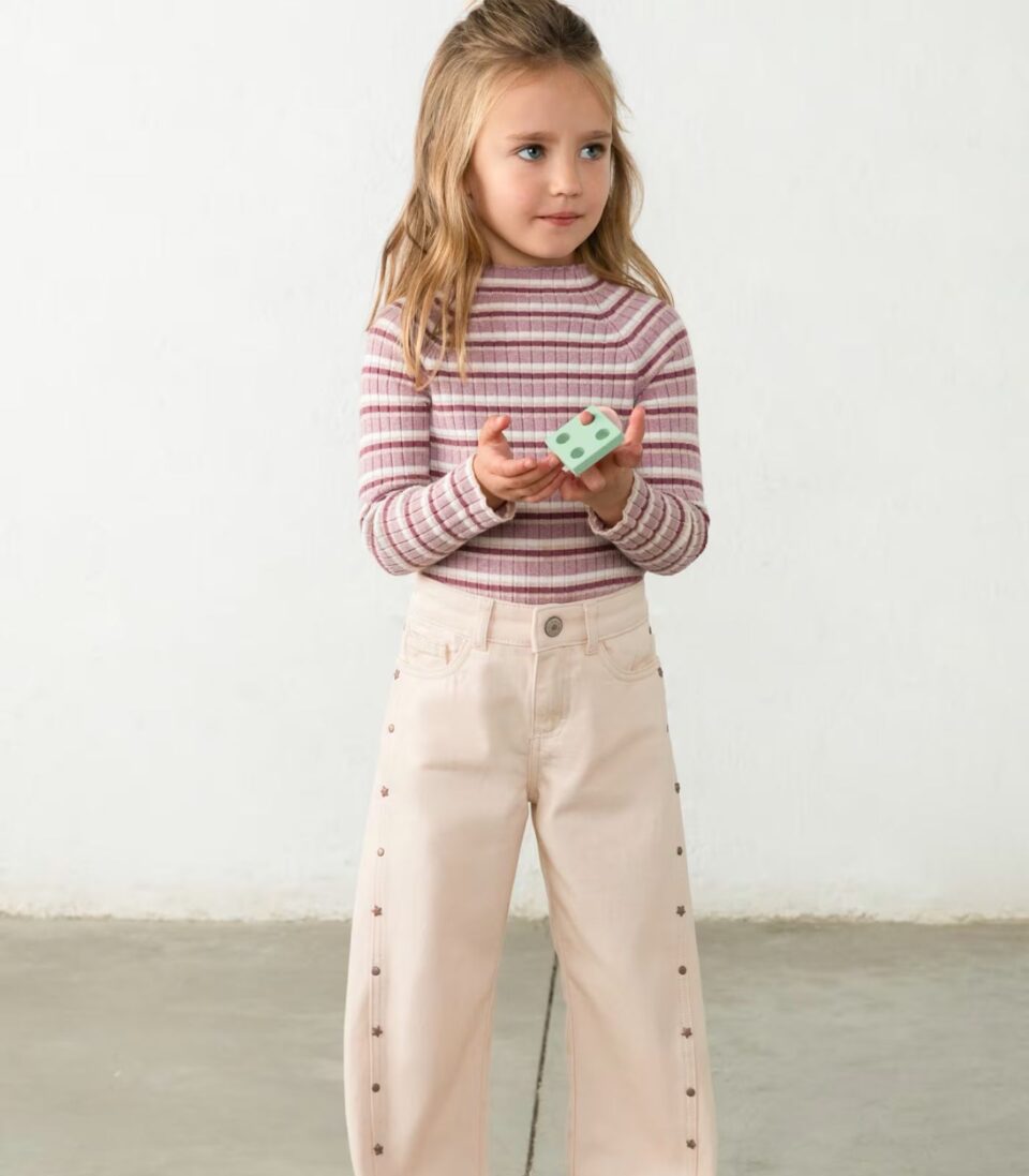 Pantalón Sarga Niña 4519 Tofu