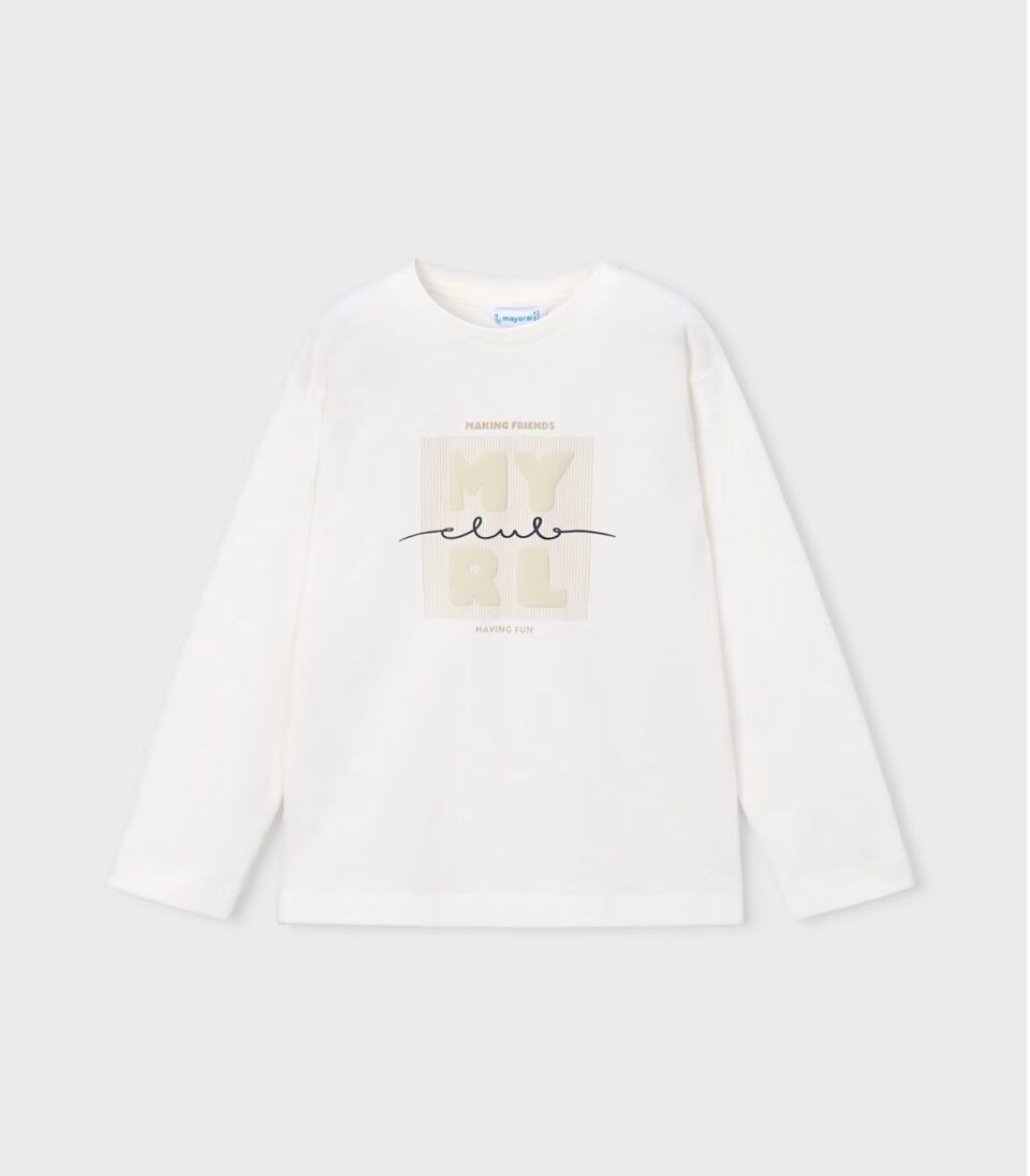 Camiseta Básica Niño 173 Nata